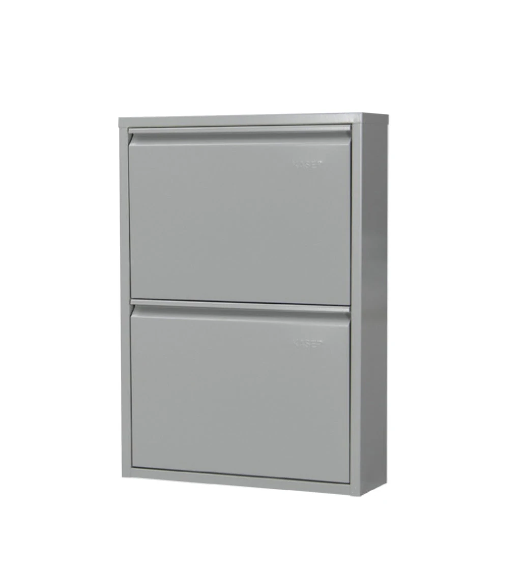 Milla Metal | 2 Kapaklı Metal Ayakkabılık Gri