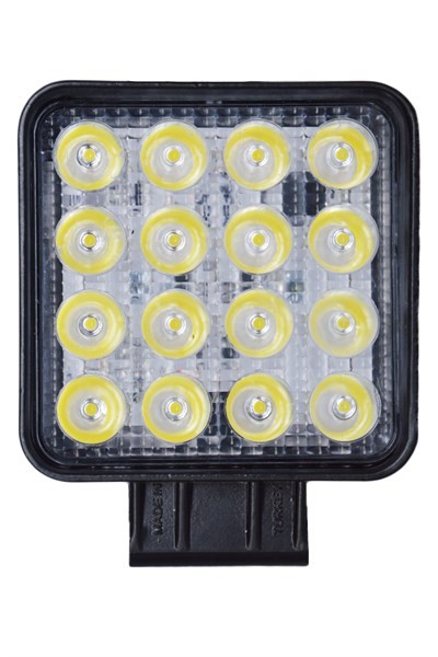 12V-24V Uyumlu 48W Off Road Sis Farı Sis Lambası 16 Led Kare 3120 Lümen