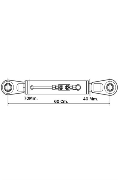 Bozyiğitler Hidrolik Orta Kol 60 Cm Ağır Tip Geniş Delik