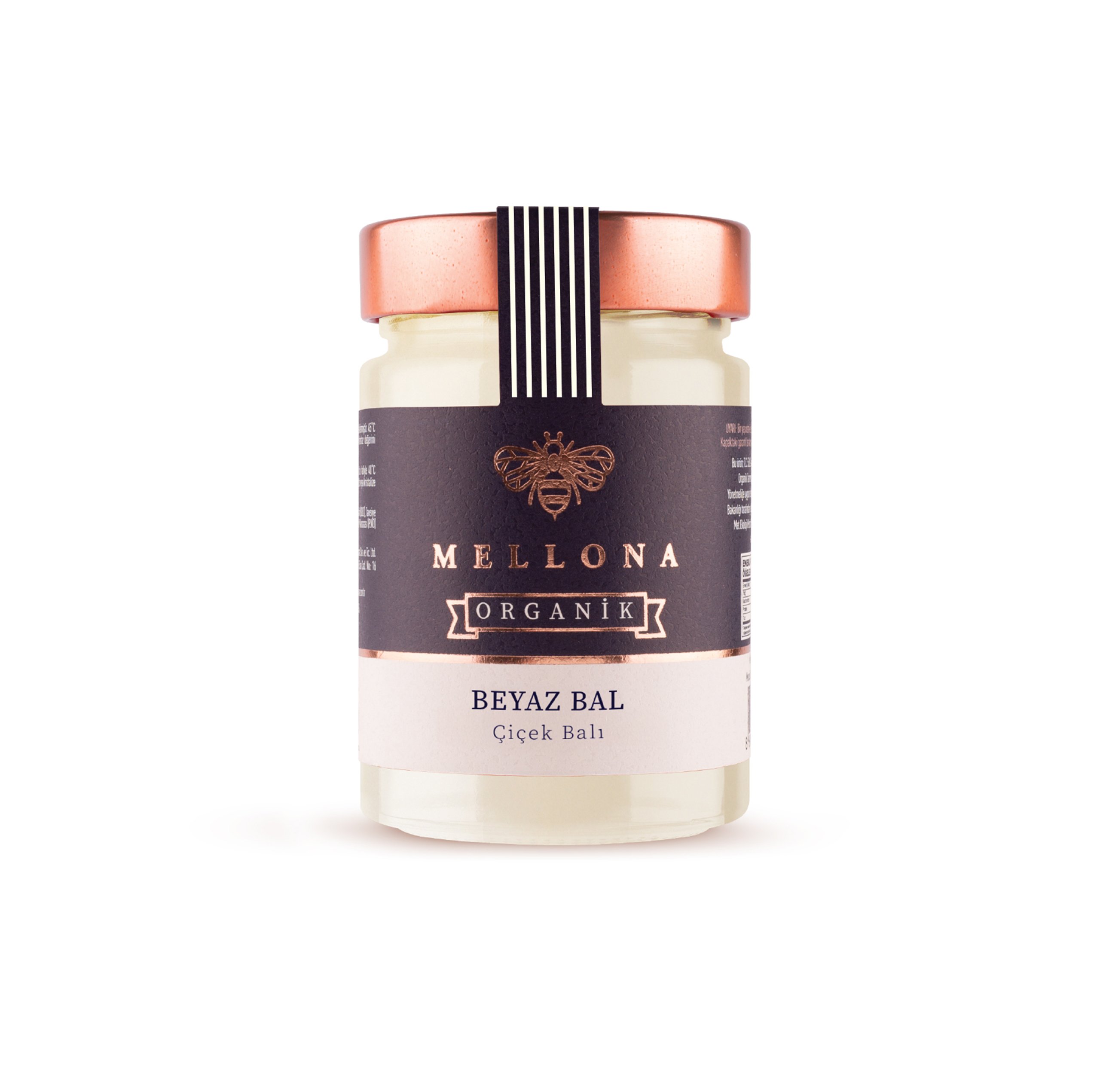 Mellona Organik Süzme Beyaz Bal 400gr