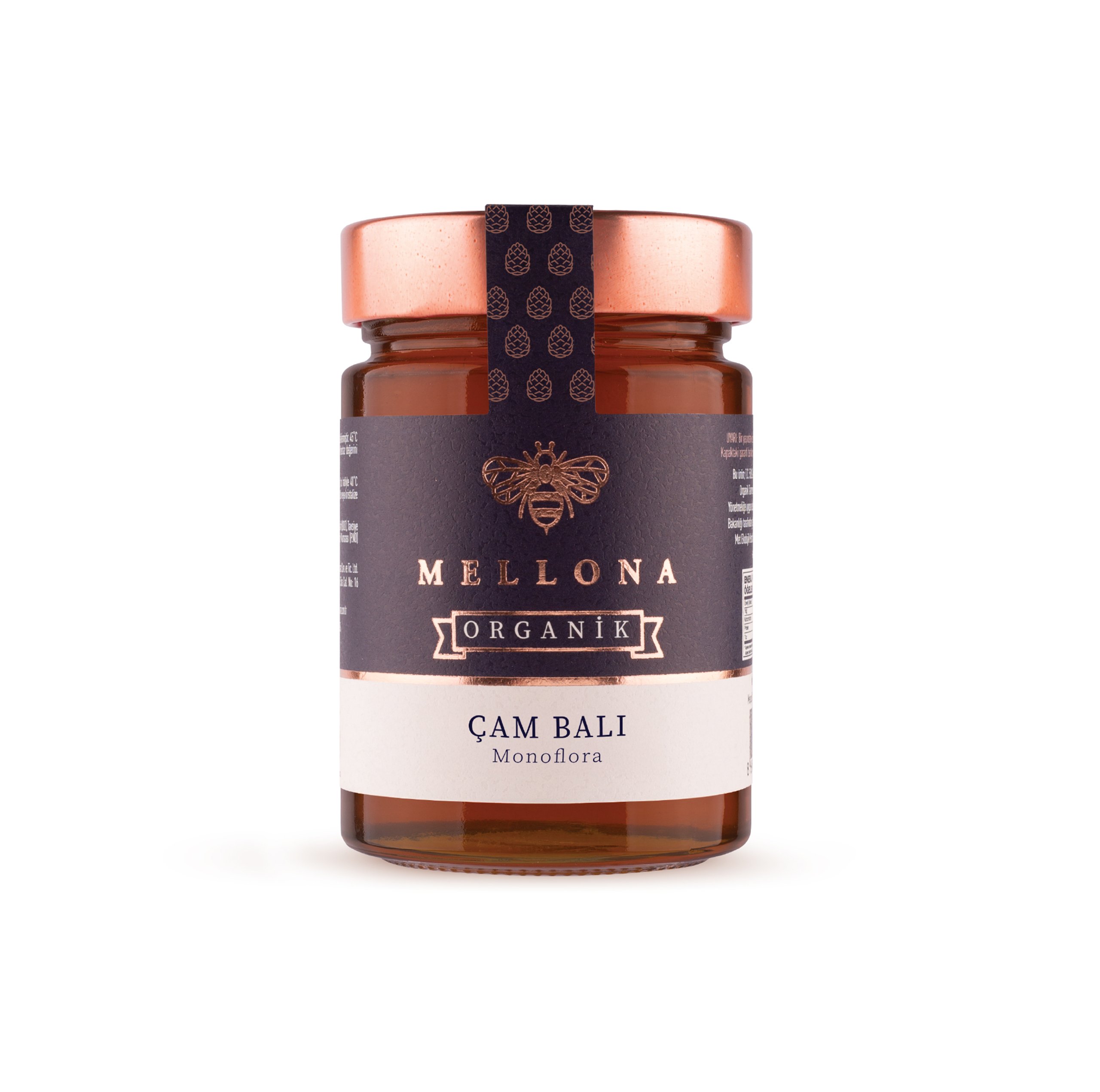 Mellona Organik Süzme Çam Balı 450gr