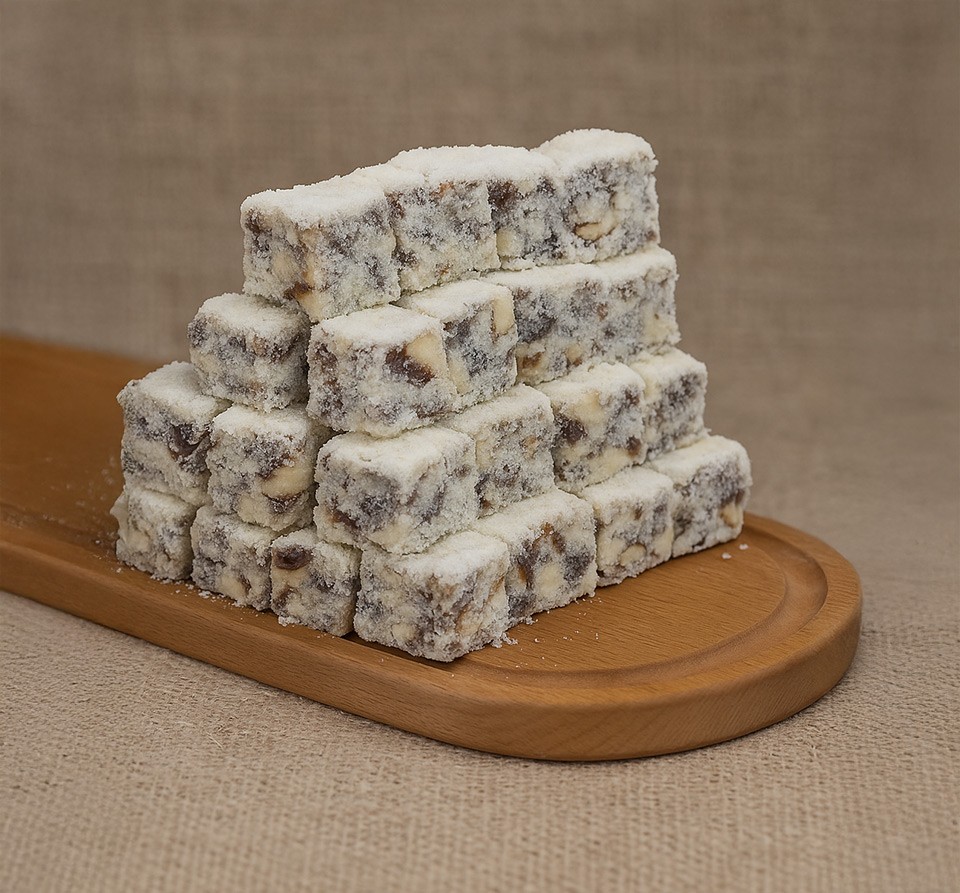 Toz Fındık Kaplı Fındıklı Baklava Lokum 