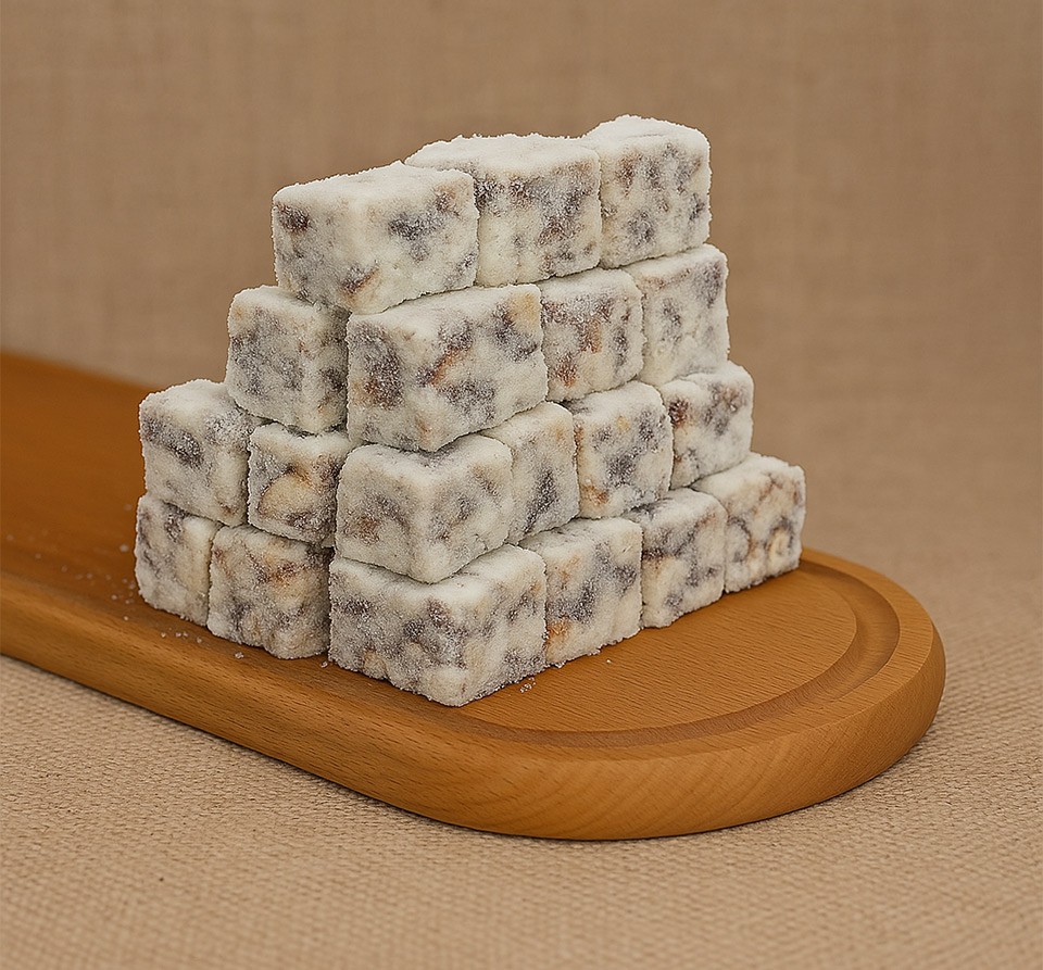 Toz Fındık Kaplı Fındıklı Baklava Lokum 