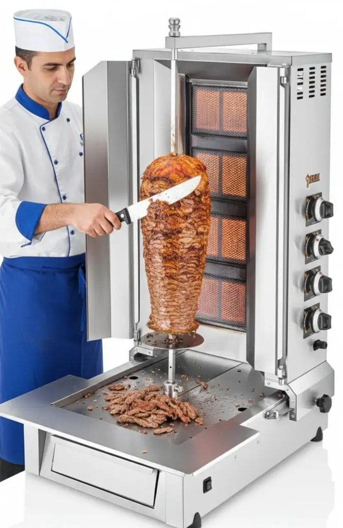 Bem 4 Radyanlı Alttan Motorlu Doğalgazlı & Tüplü Döner Makinesi Ocağı - DO04A