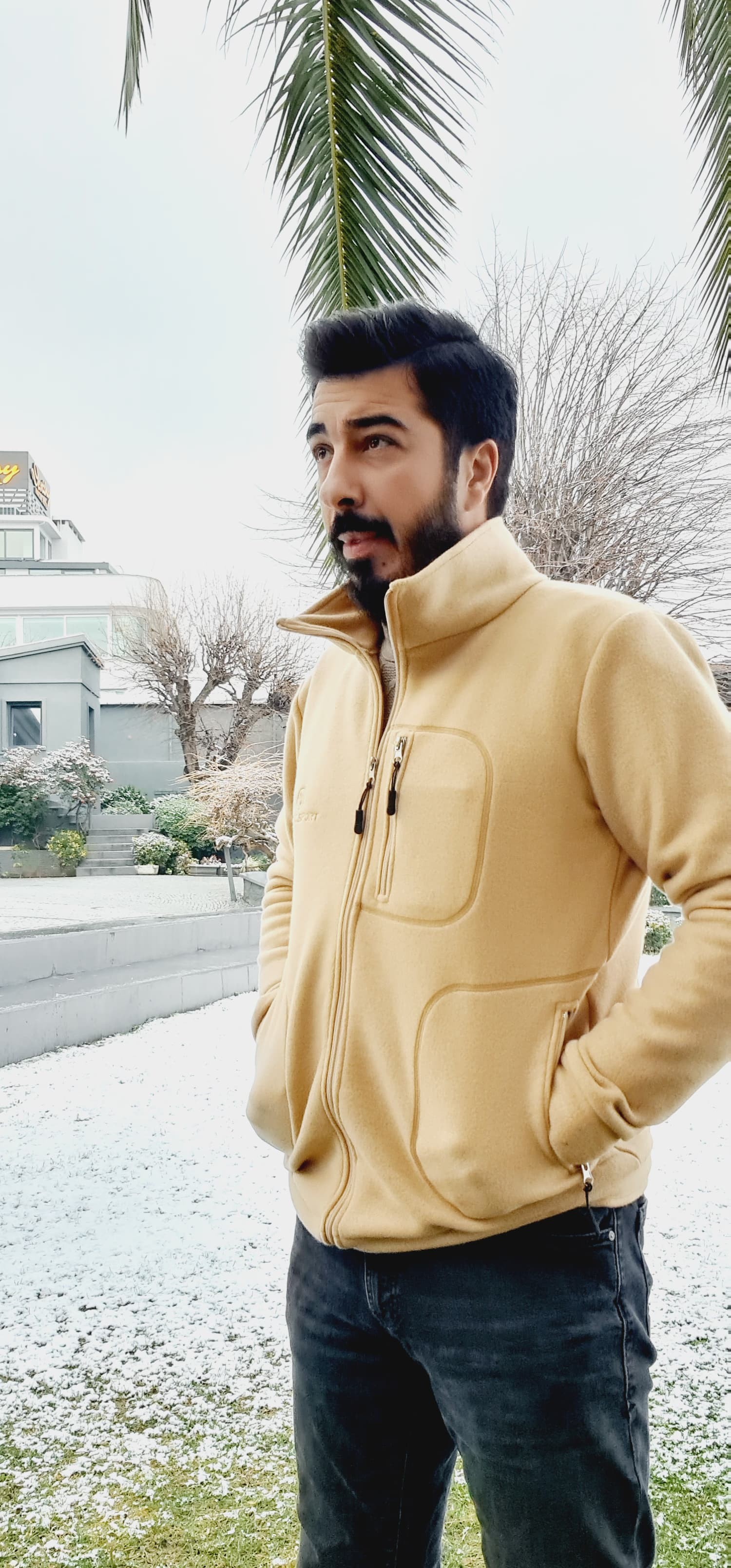 Bej Polar Ceket