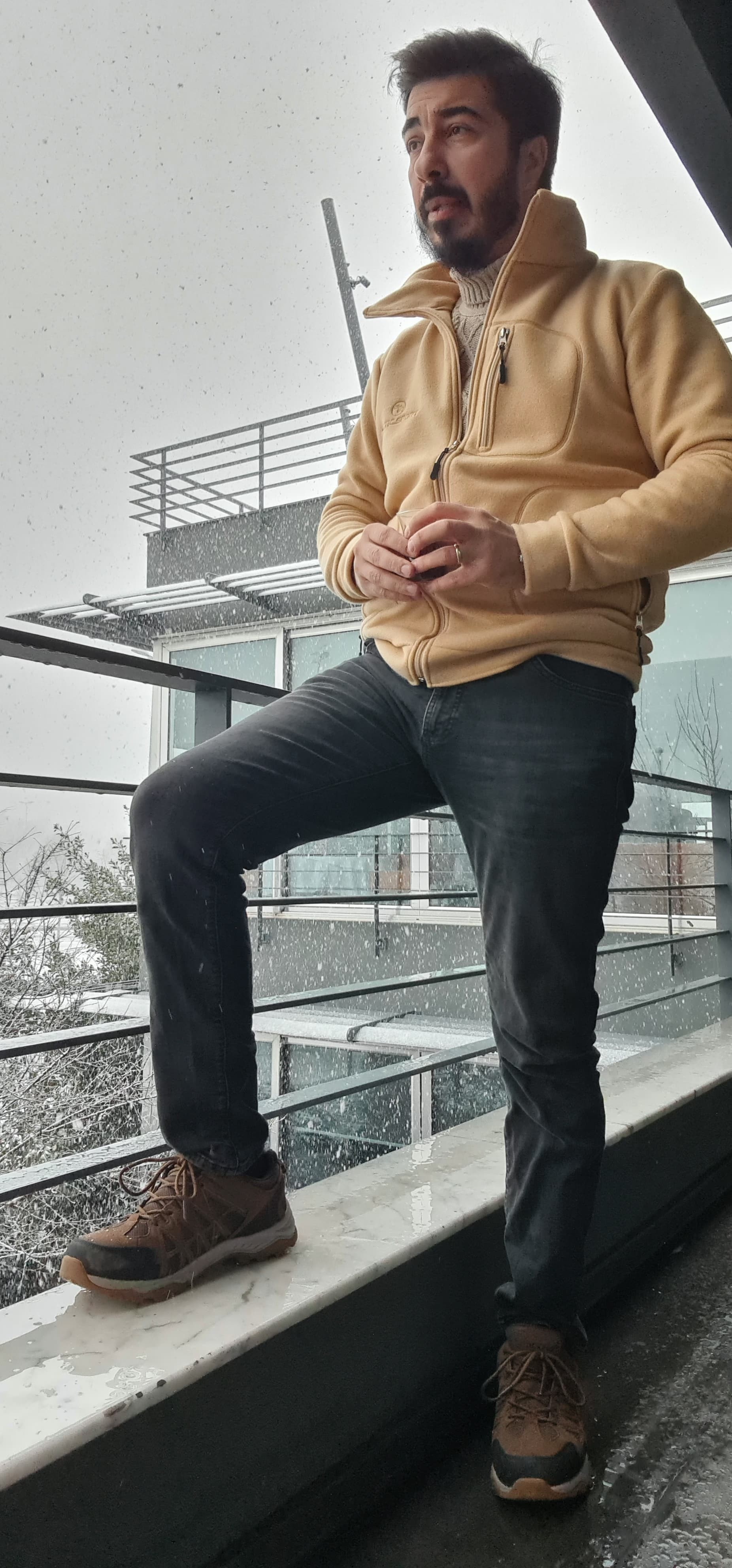 Bej Polar Ceket