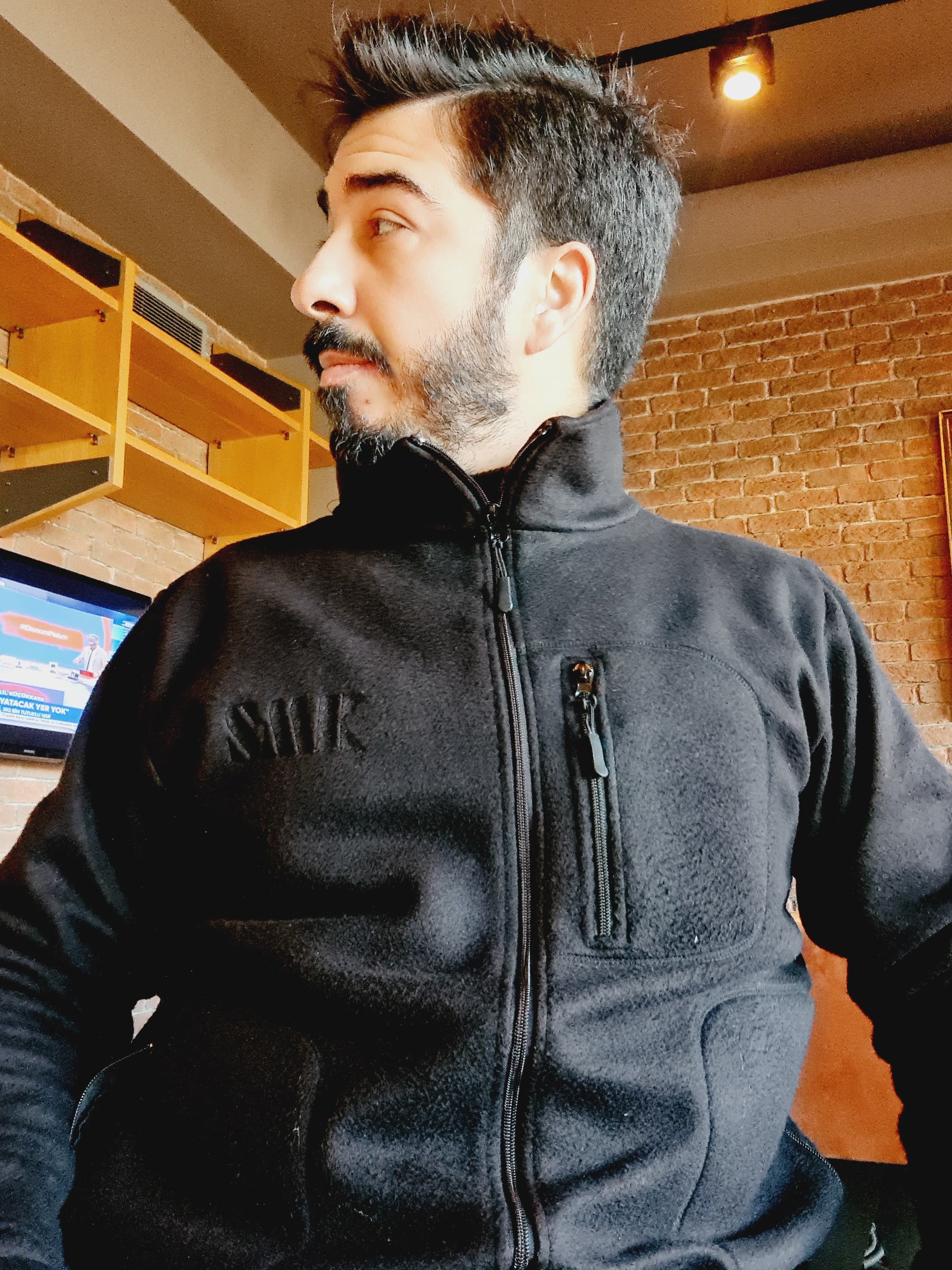 Siyah Polar Ceket