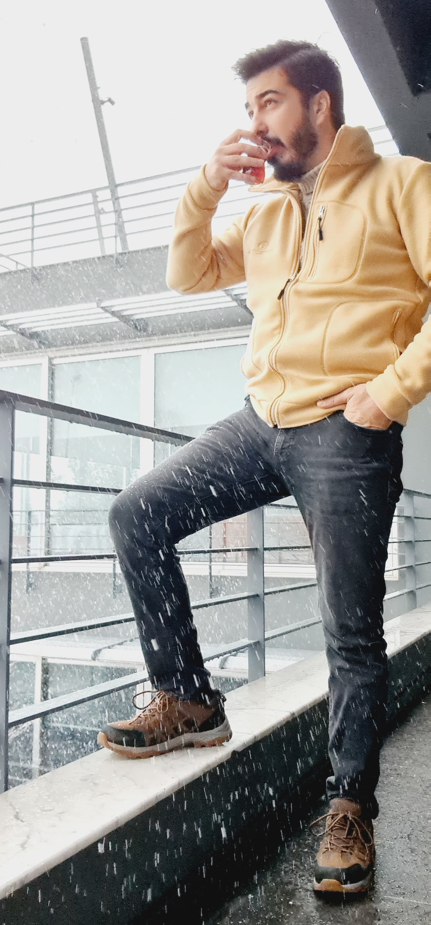 Bej Polar Ceket