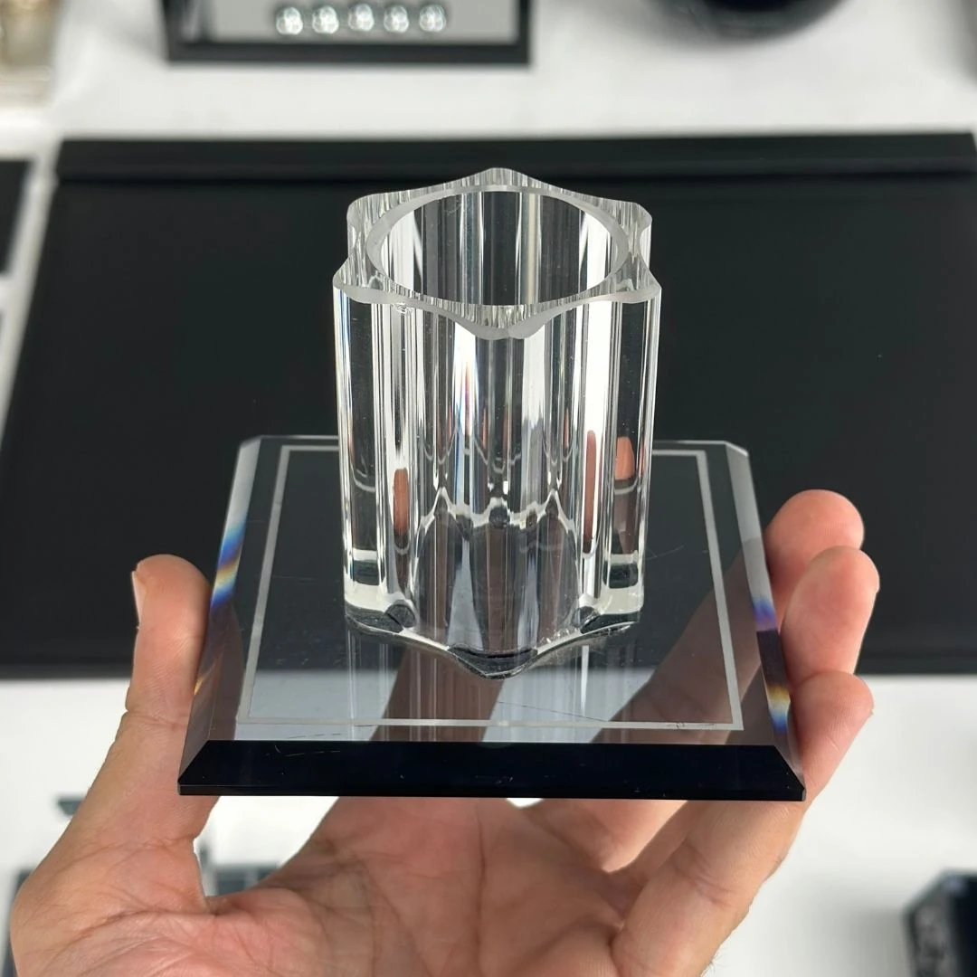 Özel Kristal | 20 Parça Kristal Masa Takımı (Büyük Boy) Gümüş