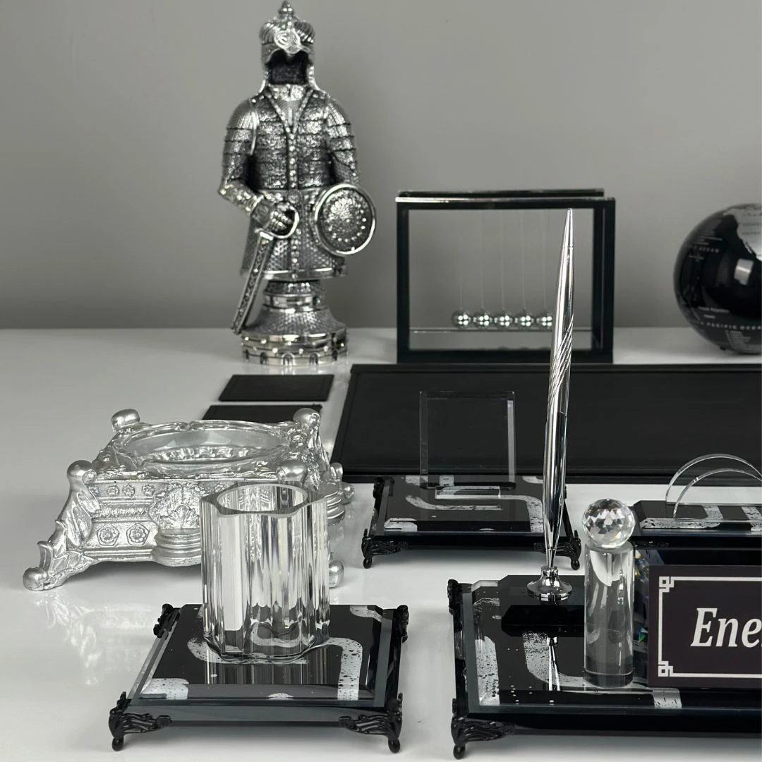 Piano Black | 20 Parça Premium Kristal Masa Takımı