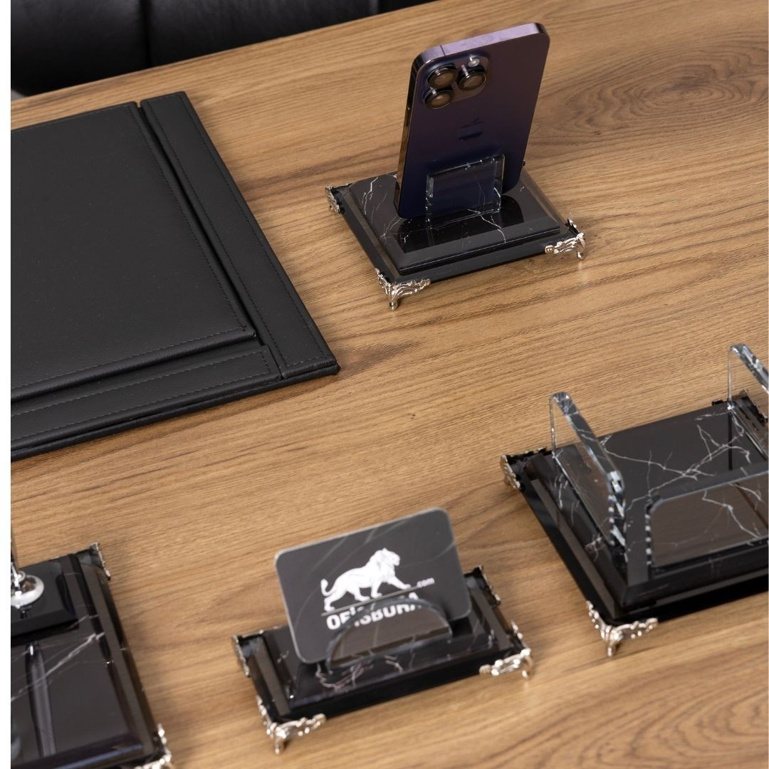 Zebra Black | 7 Parça Premium Kristal Masa Takımı