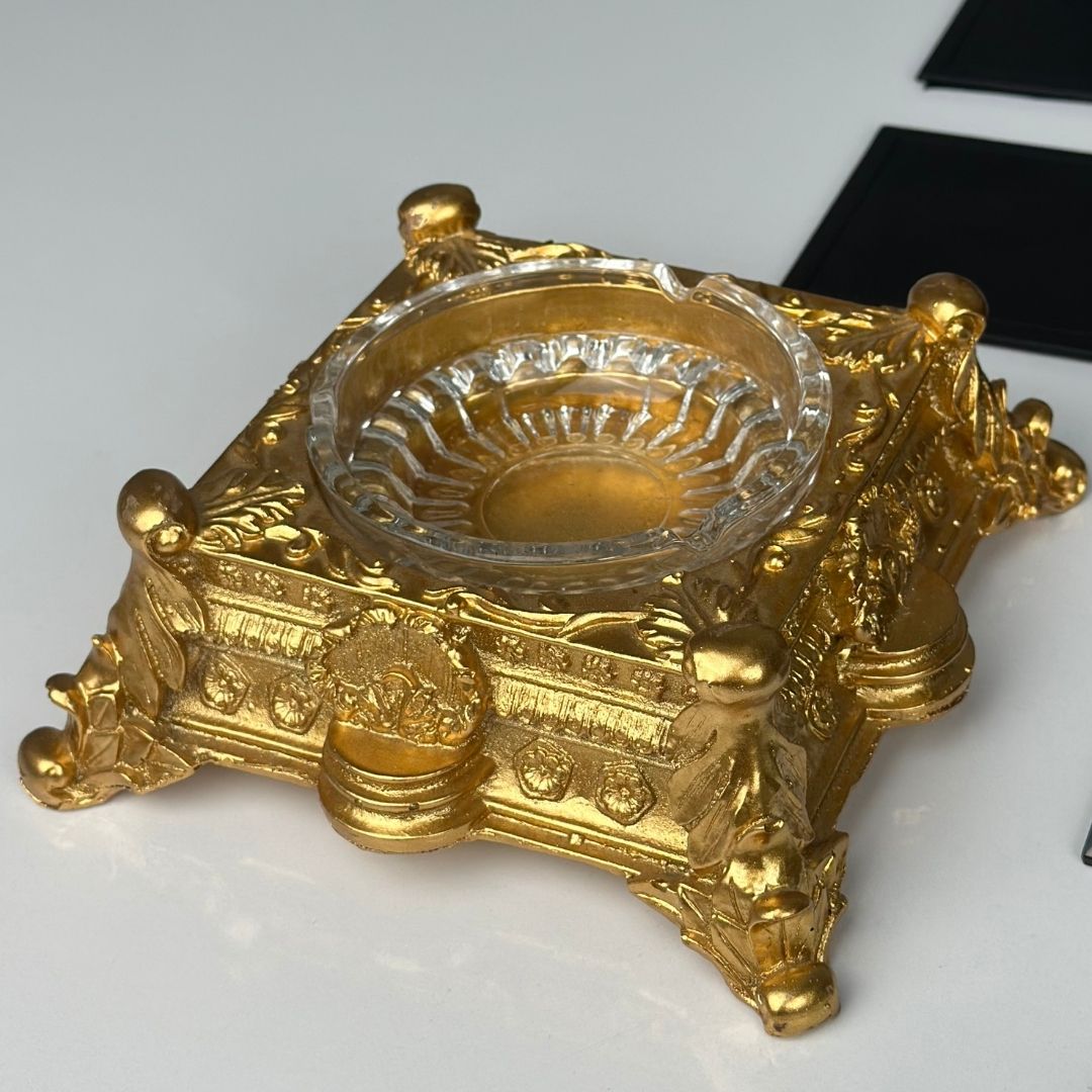 Özel Kristal | 20 Parça Kristal Masa Takımı (Büyük Boy) Altın