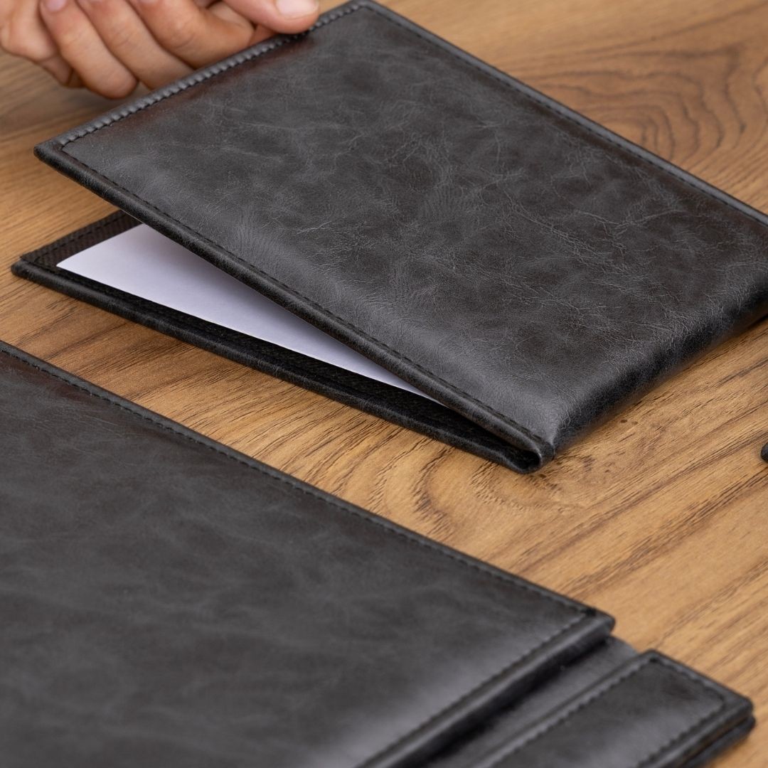 Classic Aura Leather 8-Piece Desk Set