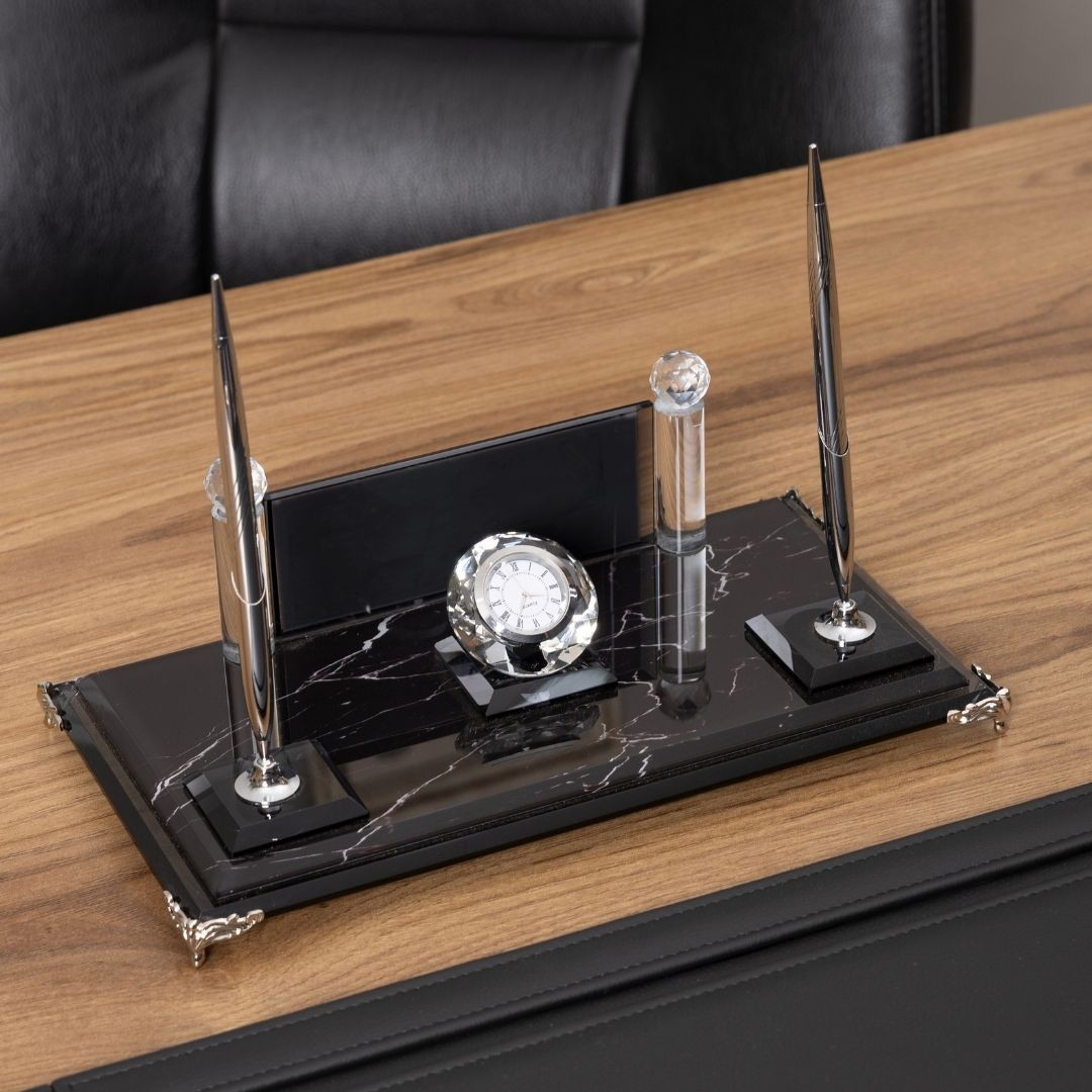 Zebra Black | 7 Parça Premium Kristal Masa Takımı