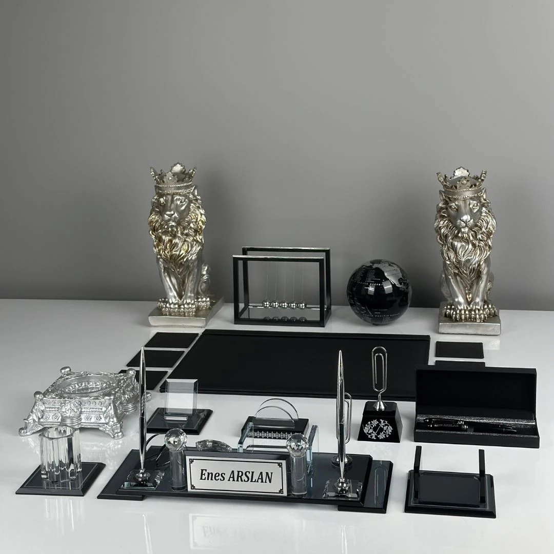 Özel Kristal | 20 Parça Kristal Masa Takımı (Büyük Boy) Gümüş