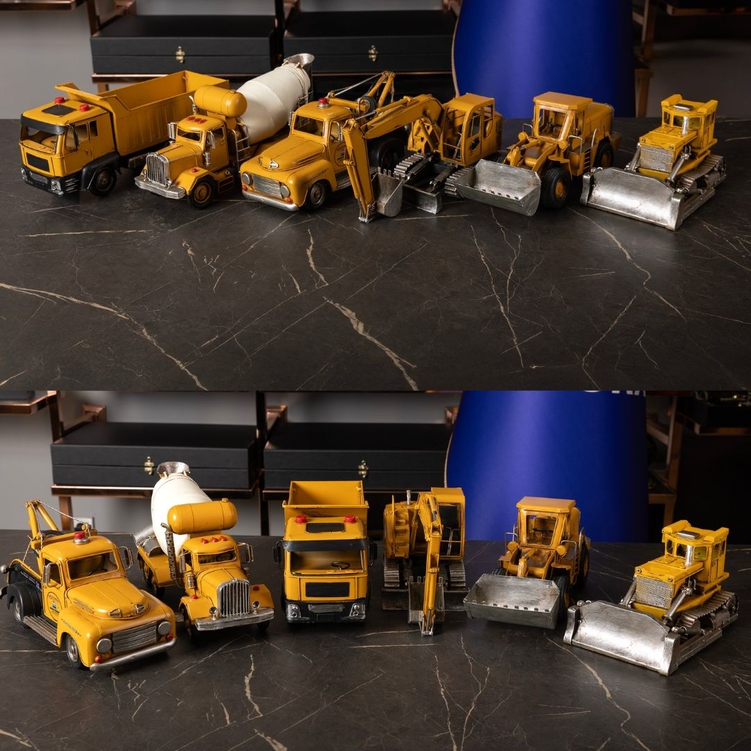 Metal İnşaat Araçları Seti | 6’lı Koleksiyon Model