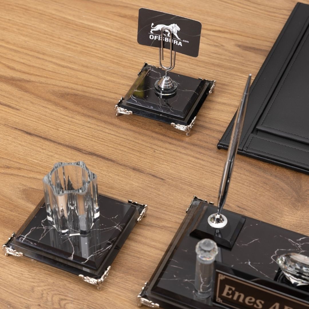 Zebra Black | 7 Parça Premium Kristal Masa Takımı