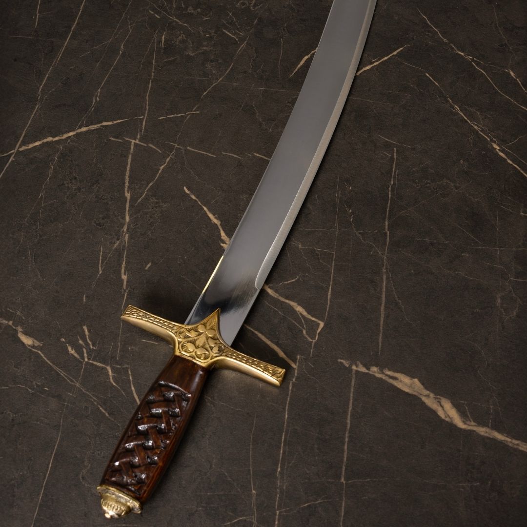 Fatih Sultan Mehmet Kılıcı | 90 cm Paslanmaz Çelik | Standlı
