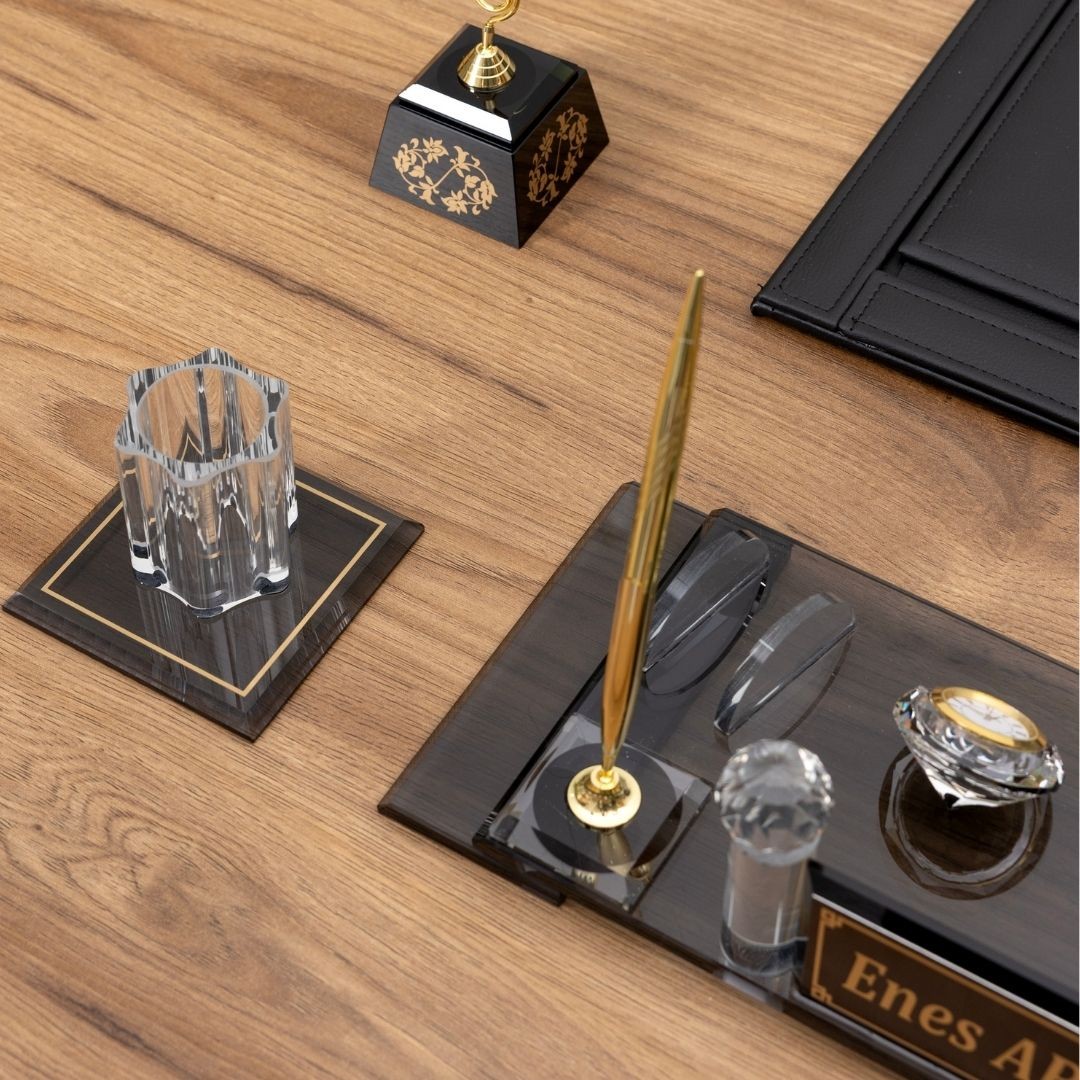 Klasik Altın | 7 Parça Premium Kristal Masa Takımı