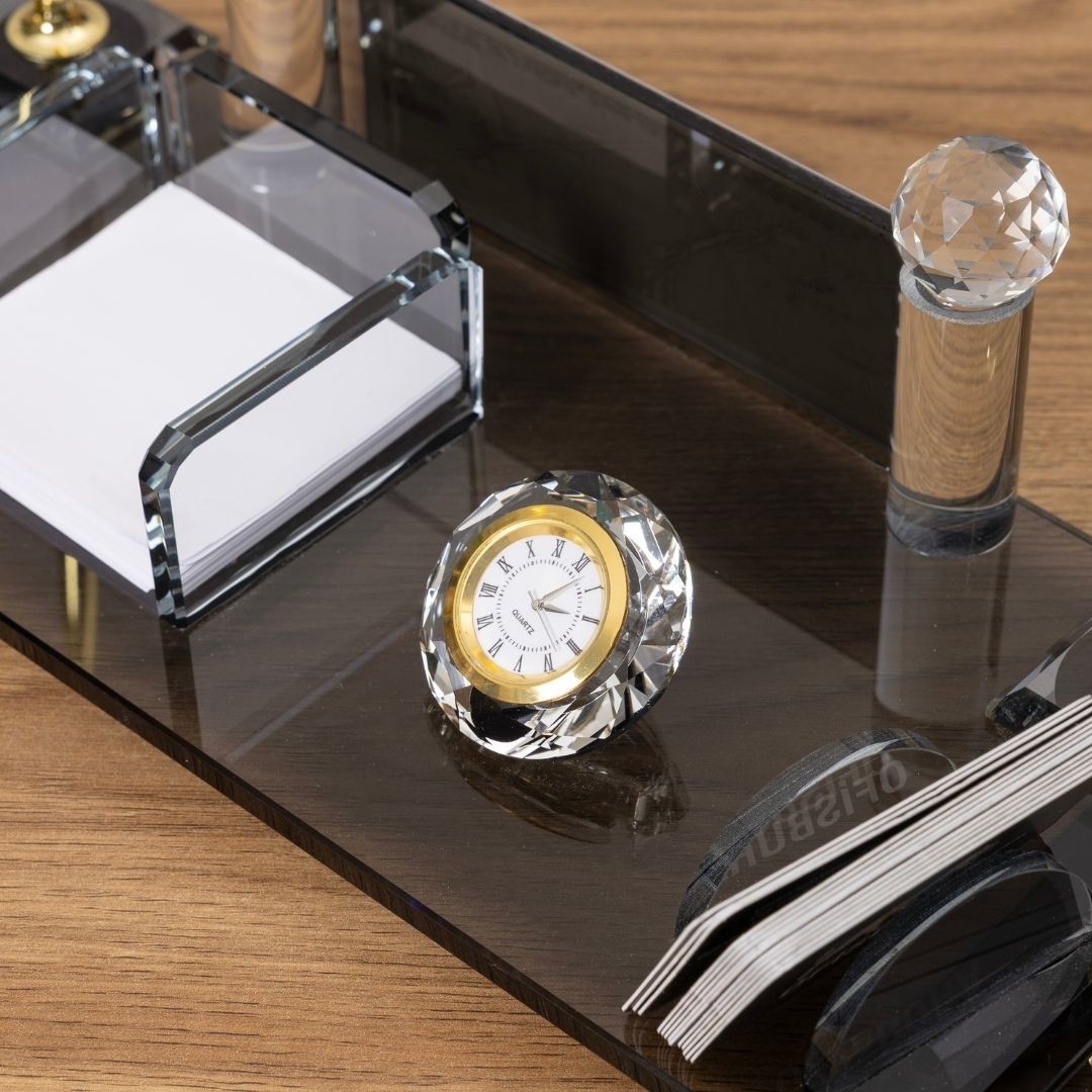 Taba Altın Deri 14 Parça Premium Masa Takımı