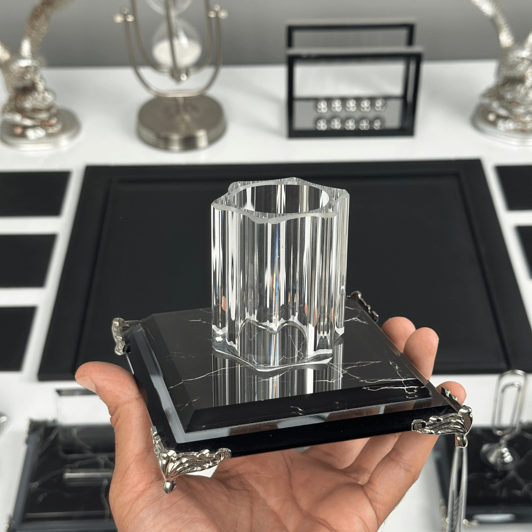 Zebra Black | 20 Parça Premium Kristal Masa Takımı