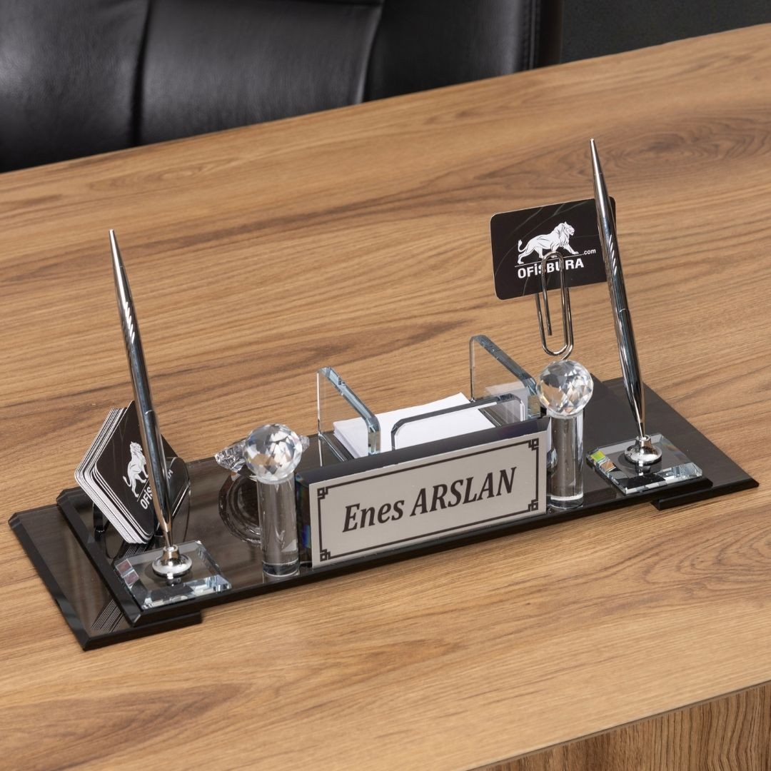 Klasik Gümüş | 7 Parça Premium Kristal Masa Takımı