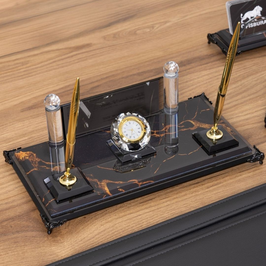 Negro I 9 Parça Premium Kristal Masa Takımı