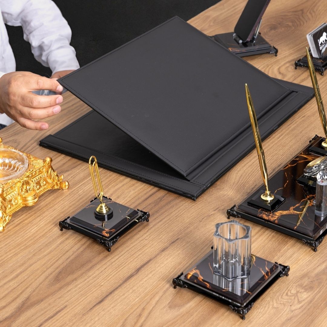 Negro I 9 Parça Premium Kristal Masa Takımı