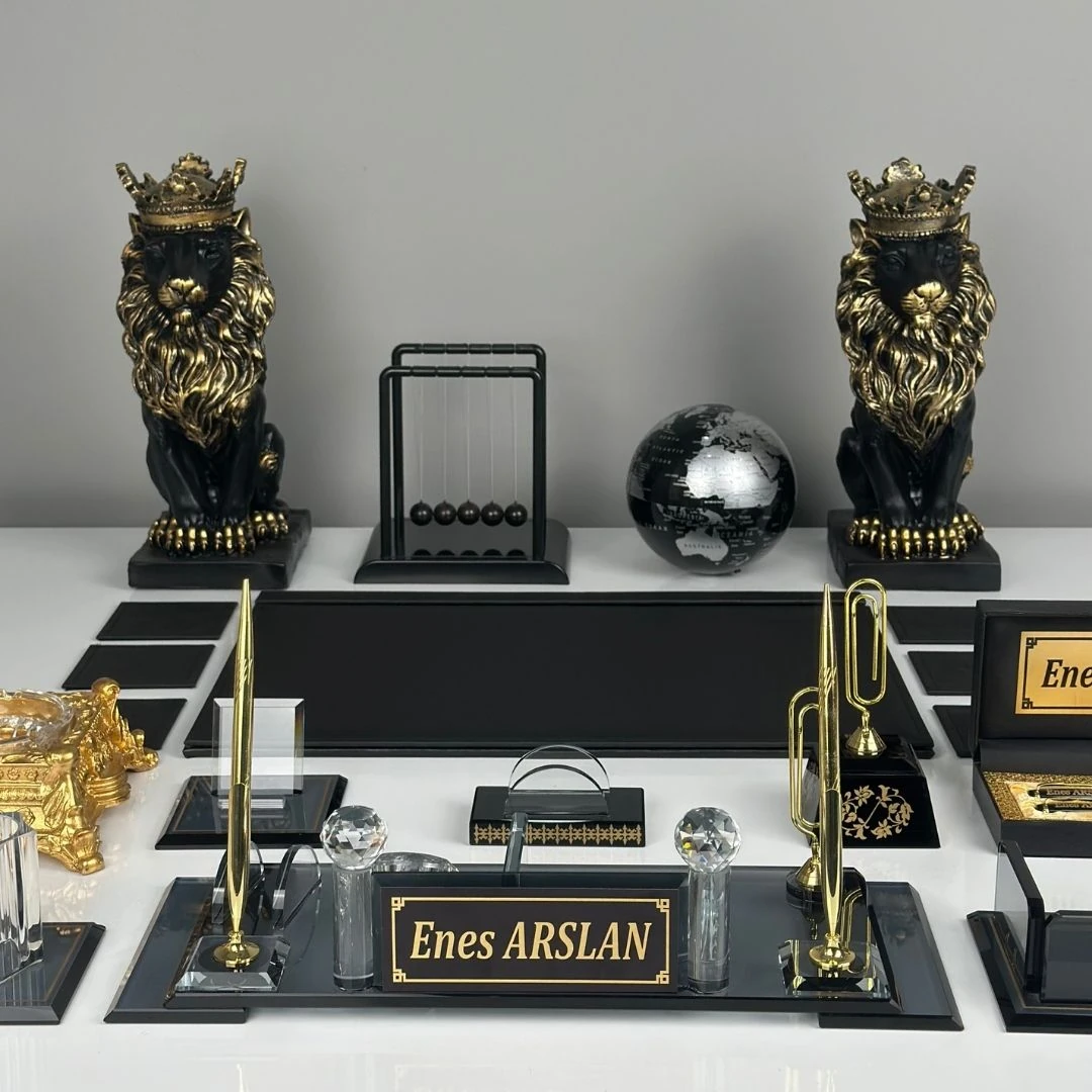 Özel Kristal | 20 Parça Kristal Masa Takımı (Büyük Boy) Altın