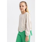 DeFacto Kız Çocuk Bisiklet Yaka Sweatshirt W6845A622SP