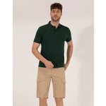 Pierre Cardin Erkek Koyu Yeşil Slim Fit Polo Yaka Basic Tişört 50269606-VR079