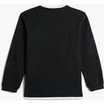 Koton Basic Sweatshirt Bisiklet Yaka Uzun Kollu Yumuşak Dokulu Fitilli