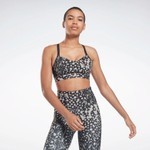 Reebok Lux Strappy Safari Print Kadın Yuvarlak Yaka Sporcu Sütyeni