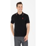 U.s. Polo Assn Erkek Siyah Basic Polo Yaka Tişört