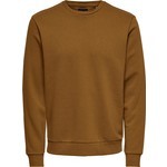 Only & Sons Ceres Life Crew Neck Noos Erkek Kahverengi Sweatshirt 22018683-15