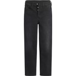 Ribcage Straight Ankle Kadın Jean Pantolon - Black Rinse