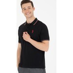 U.s. Polo Assn Erkek Siyah Basic Polo Yaka Tişört