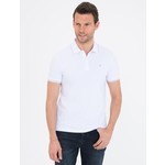 Pierre Cardin Beyaz Slim Fit Basic Polo Yaka T-Shirt