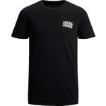 Jack & Jones 12191762 Klasik Logo Baskılı Siyah 3'lü Erkek T-Shirt