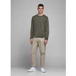 Jack & Jones 12174001 O Yaka Erkek Koyu Yeşil Kazak