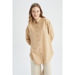 DeFacto Regular Fit Basic Uzun Kollu Gömlek Tunik Z0657AZ22HS