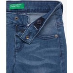 United Colors Of Benetton Kız Çocuk Pötikare Kemerli 3/4 Jean Pantolon