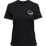 Only 15286657 Only Onlkıta Reg S/s Wıngs Top Box Jrs Kadın T-Shirt Black/dreamer