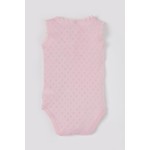 DeFacto Kız Bebek Kalp Desenli Basic Danteli Çıtçıtlı Pamuklu Body T8075A221SP