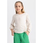 DeFacto Kız Çocuk Bisiklet Yaka Sweatshirt W6845A622SP