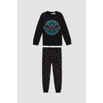 DeFacto Erkek Çocuk Batman Regular Fit Uzun Kollu Pijama Takımı W8150A622SP