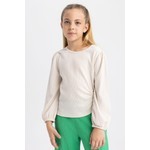 DeFacto Kız Çocuk Bisiklet Yaka Sweatshirt W6845A622SP