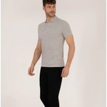 Pierre Cardin Açık Gri Melanj Slim Fit Polo Yaka Basic Tişört