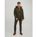 Jack & Jones Jjwınner Parka Fur Siyah Erkek Parka 12211948-Rosin