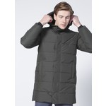 Only & Sons 22020156_ONSCARL Long Quilted Coat Kapüşonlu Normal Kalıp Düz Haki Erkek Mont